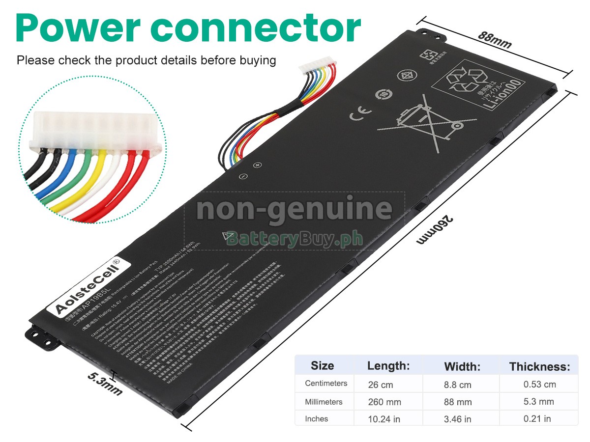 Acer Aspire 3 A315-58-39MW Replacement Battery
