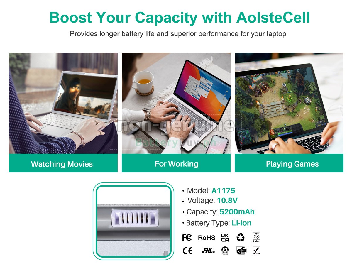 Apple 15.4 inch 1.83GHZ (TFT/Matt display) Replacement Battery
