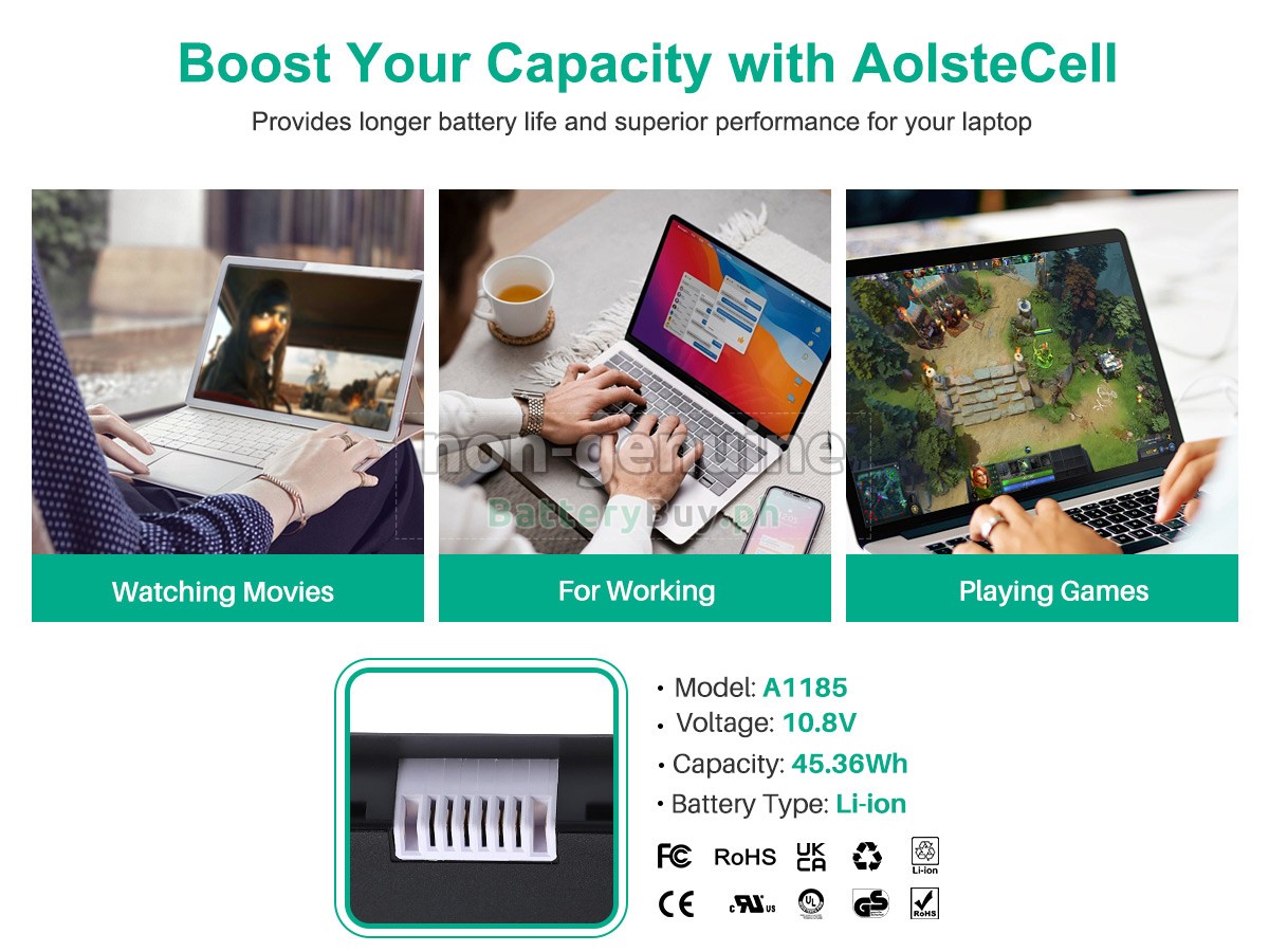 Apple MacBook 13 inch MB403B/A Replacement Battery