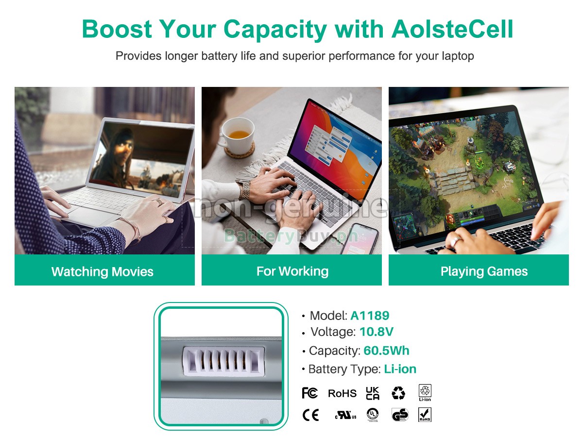 Apple MacBook Pro MB766LL/A 17 inch Replacement Battery