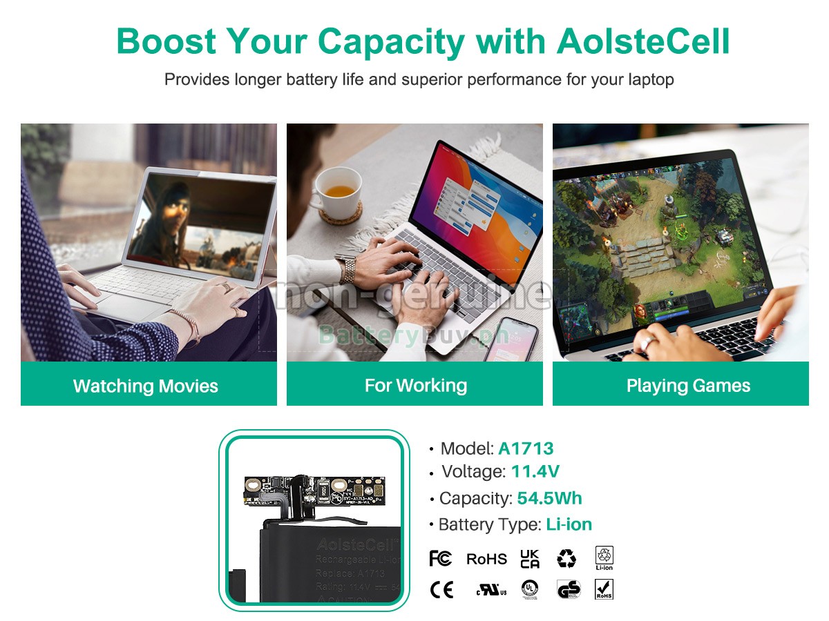 Apple A1708 EMC 2978 Replacement Battery