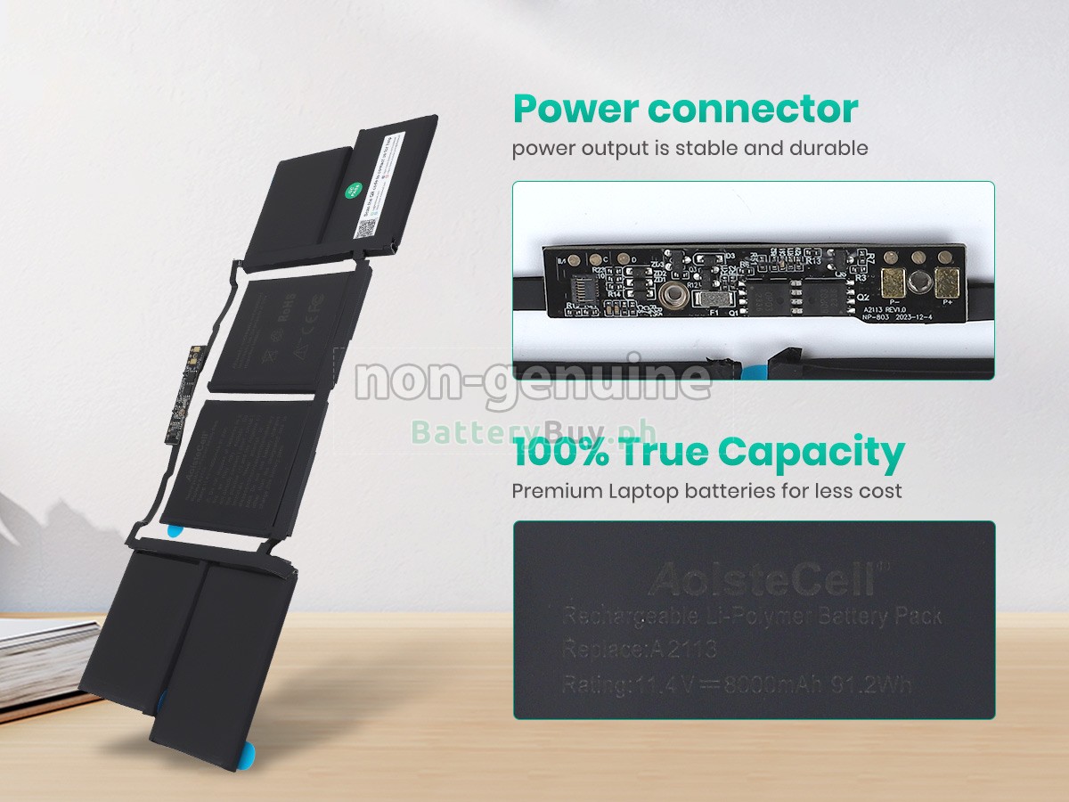 Apple MacBook Pro 16-inch 2019 A2141 EMC 3347 Replacement Battery