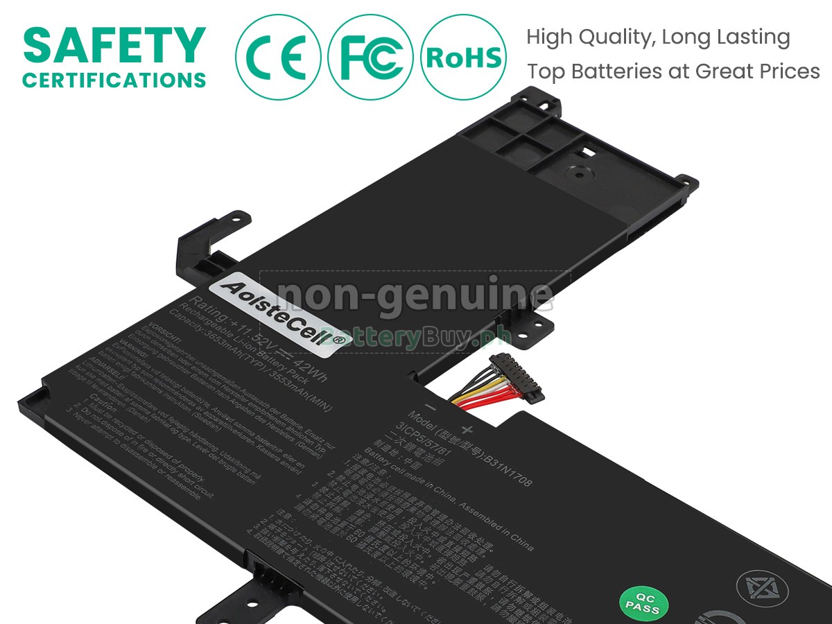 Asus VivoBook Flip 15 TP510UQ-E8034T Replacement Battery