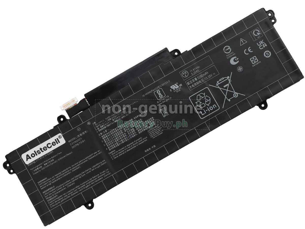 Asus ZenBook 14 Flip OLED UP5401EA-KN105W Replacement Battery