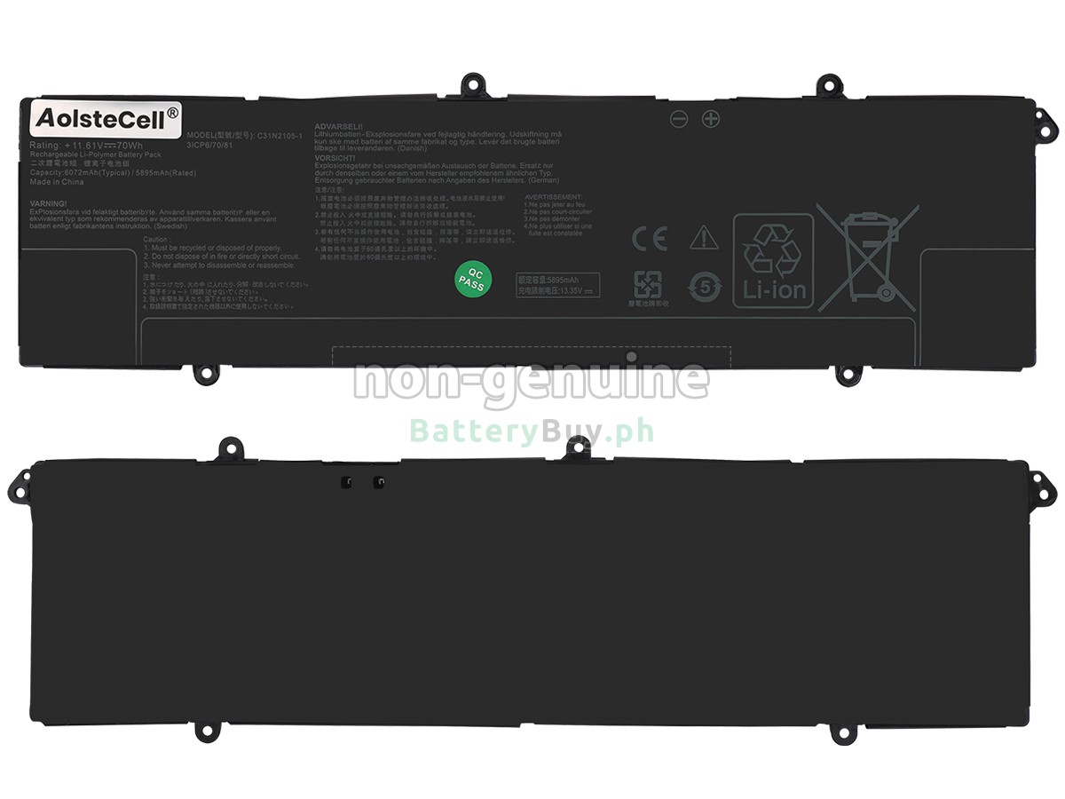 Asus VivoBook Pro 16 OLED K6602VV-MX050W Replacement Battery
