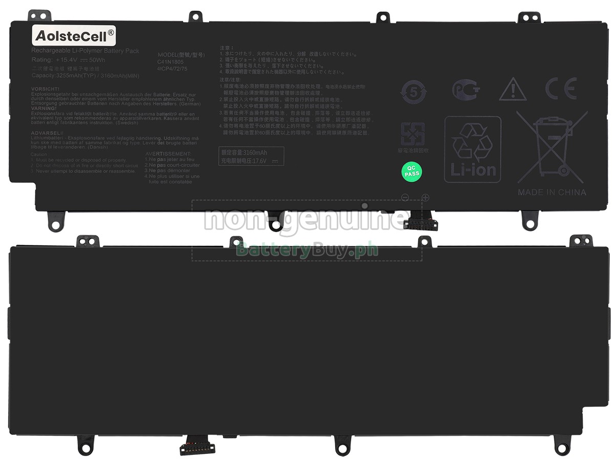 Asus C41N1805 Replacement Battery