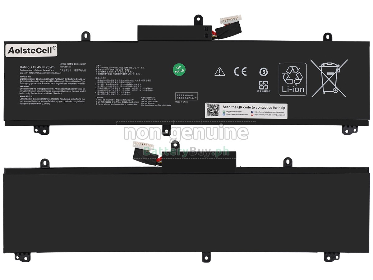 Asus Rog ZEPHYRUS S15 GX502LXS-HF038T Replacement Battery