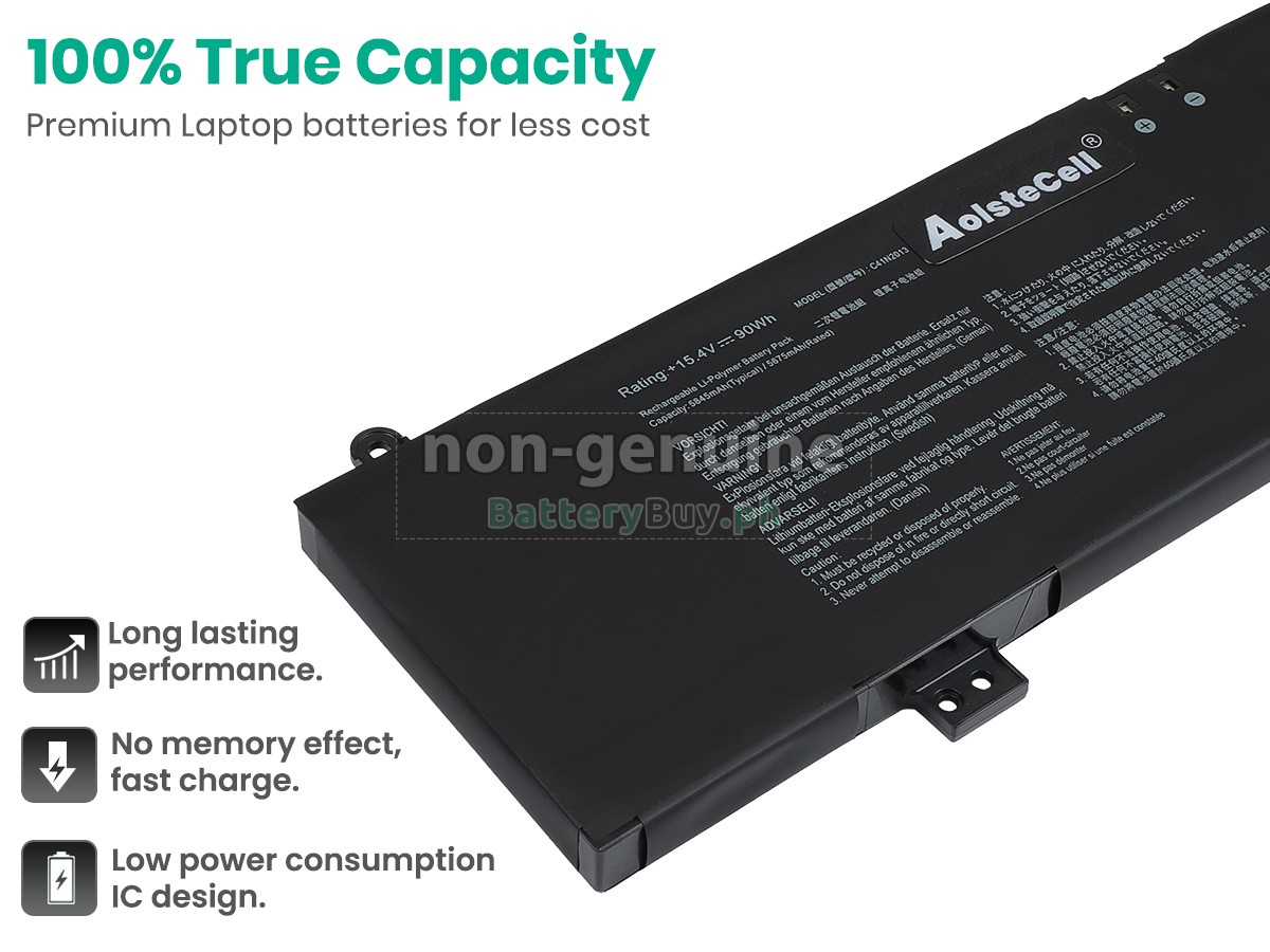 Asus Rog ZEPHYRUS S17 GX703HS-KF075T Replacement Battery