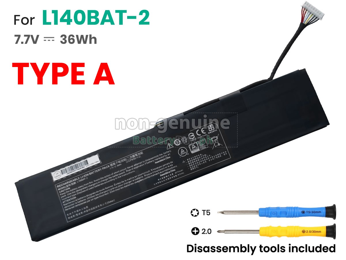 Clevo 6-87-L140S-32B01 Replacement Battery