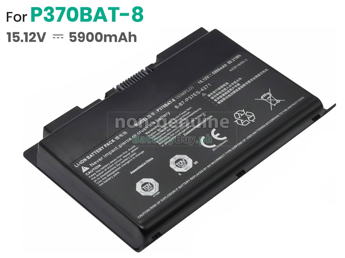 Clevo P370SM-A Replacement Battery