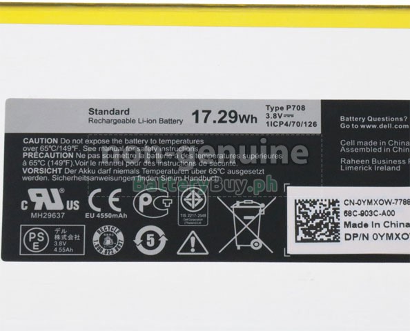 Dell Venue 7 3740 Tablet Replacement Battery Dell Venue 7 3740 Tablet Replacement Battery