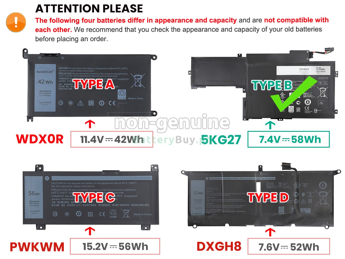 Dell Inspiron 14 7000 Replacement Battery