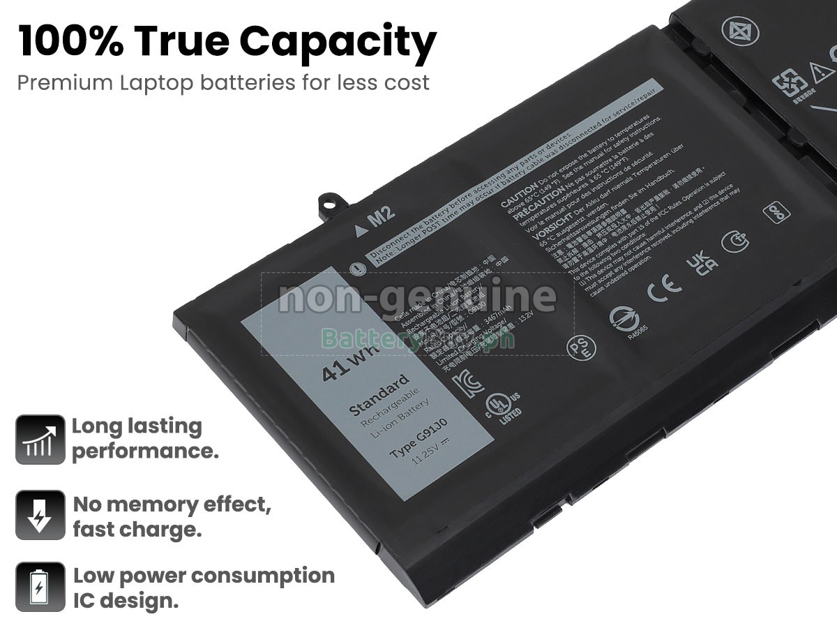 Dell G91J0 Replacement Battery
