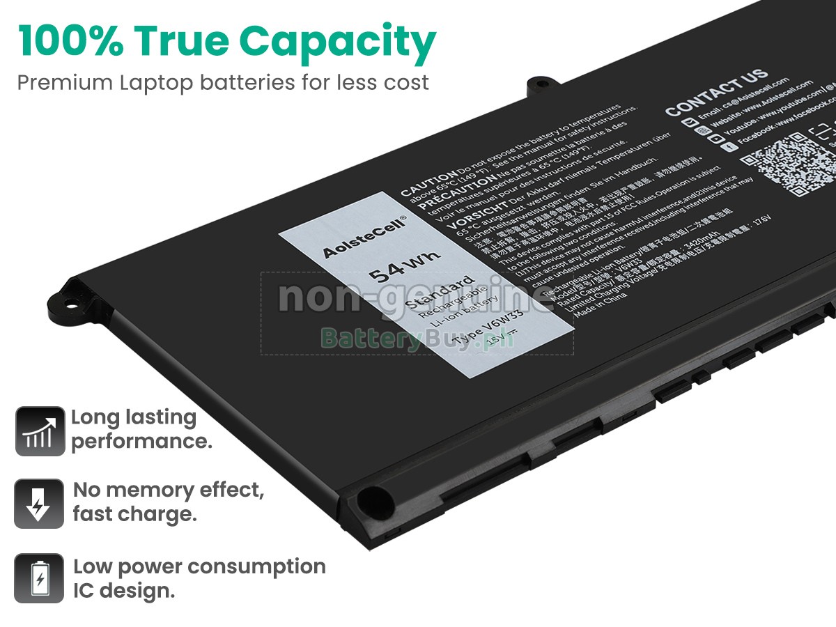 Dell WV3K8 Replacement Battery