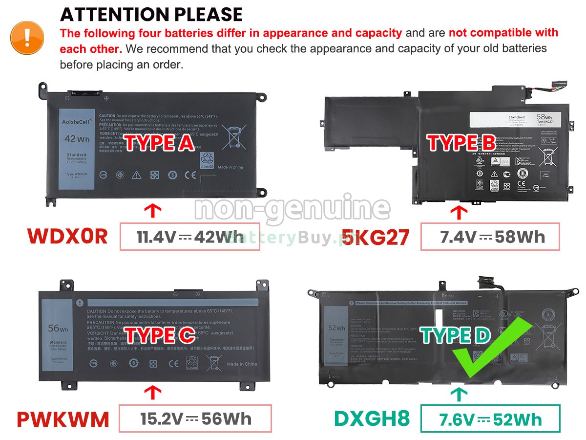 Dell Inspiron 14 7000 Replacement Battery