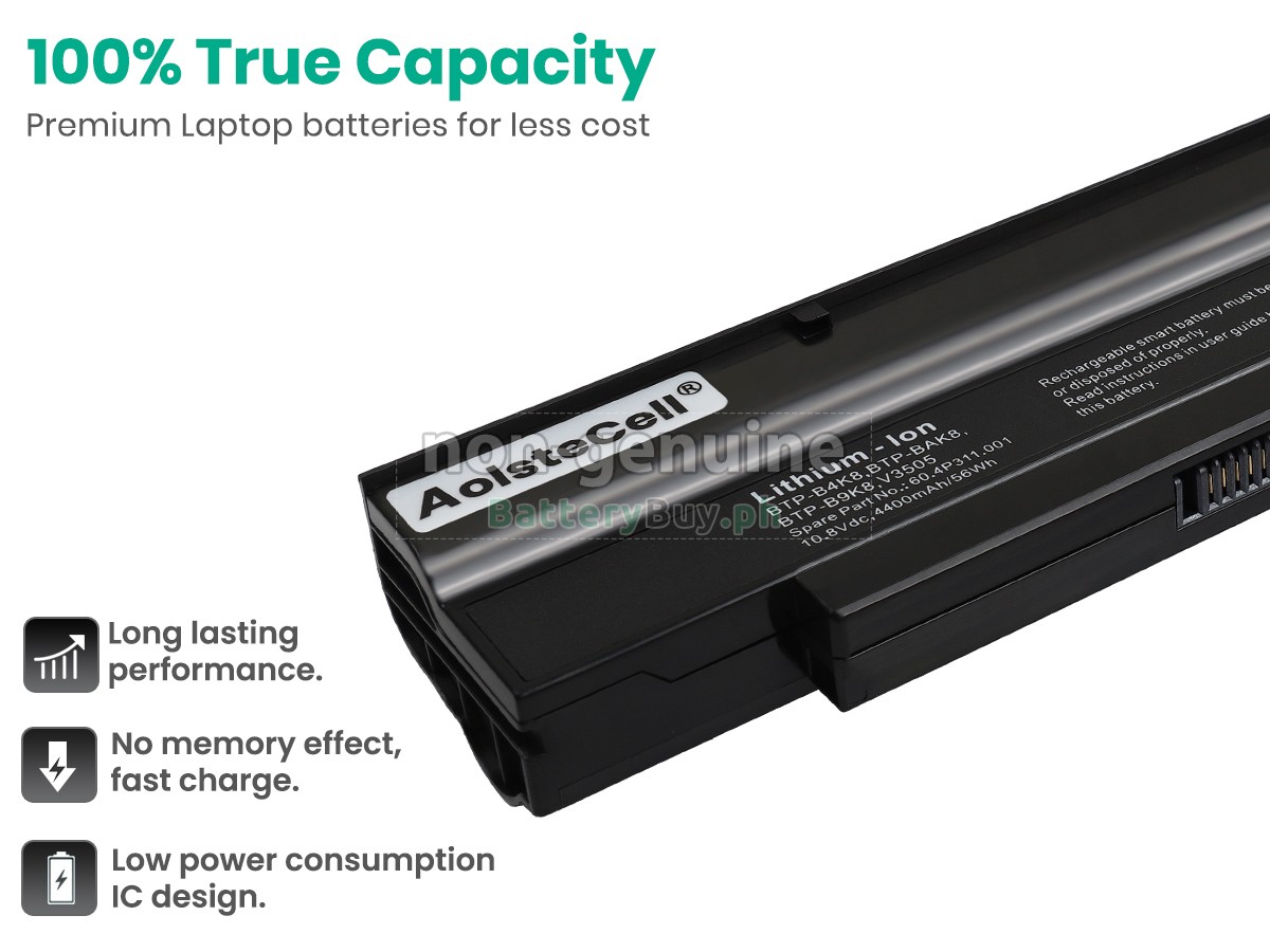 Fujitsu BTP-C1K8 Replacement Battery