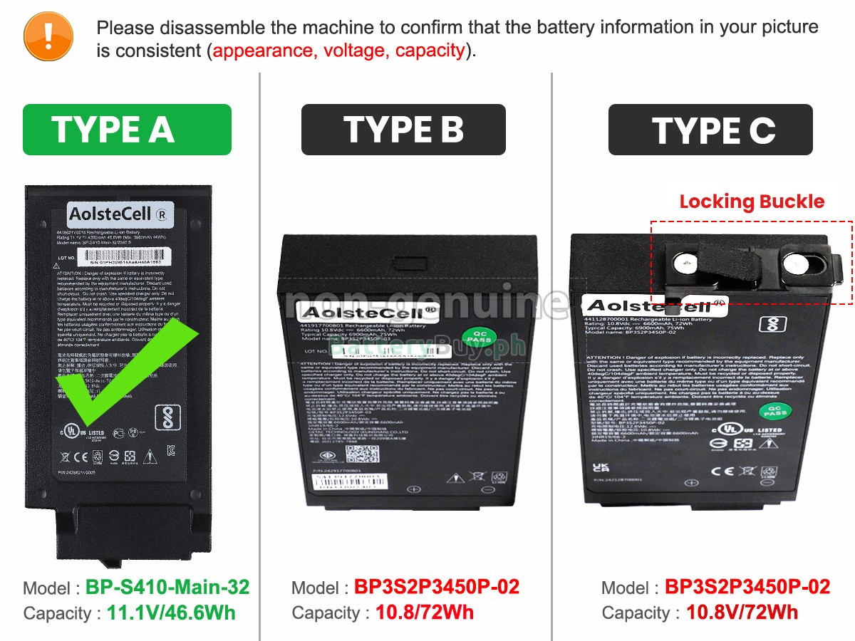 Getac S410 Replacement Battery
