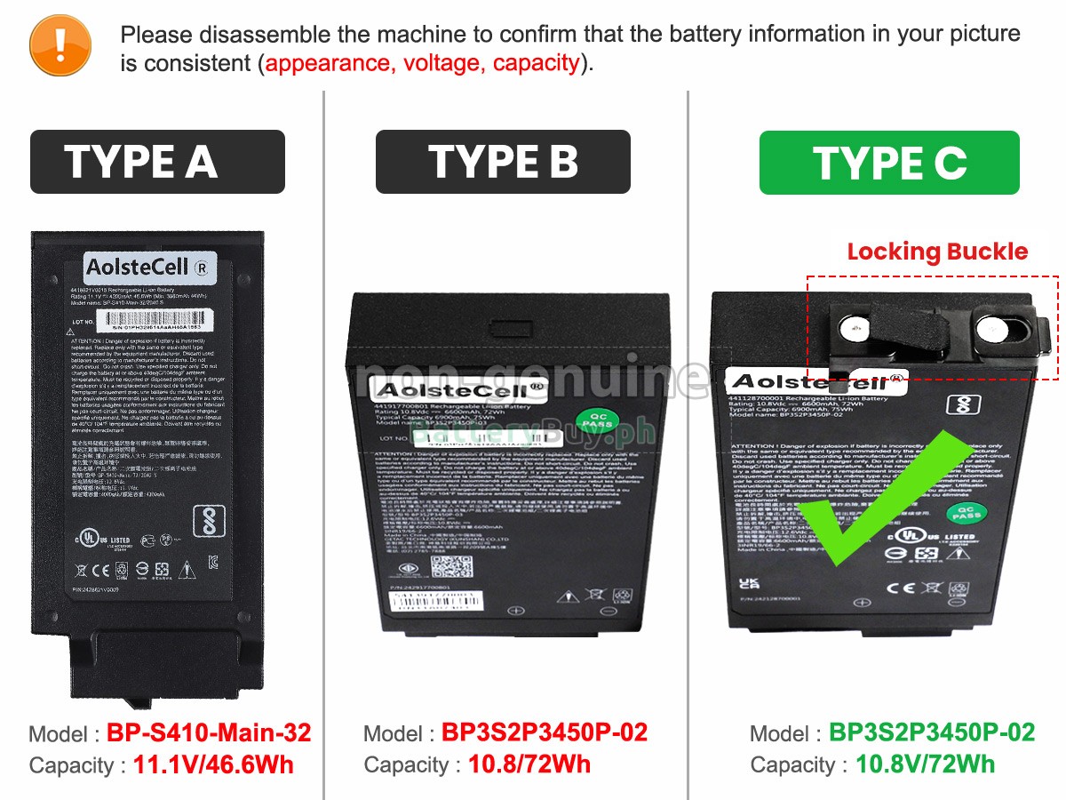 Getac S410 Replacement Battery
