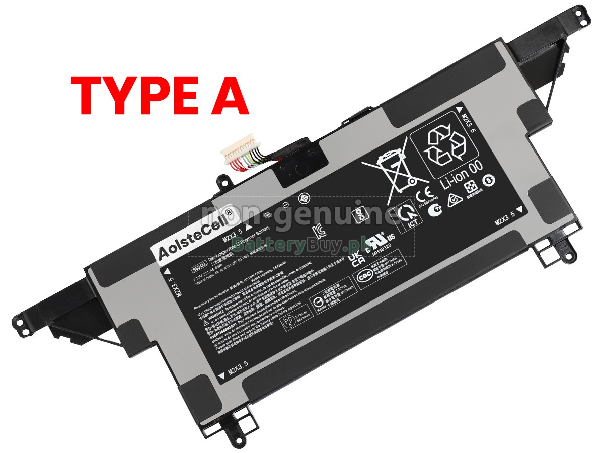 HP DRAGONFLY 13.5 INCH G4 (6Q258AV)-8U5D6UC Replacement Battery