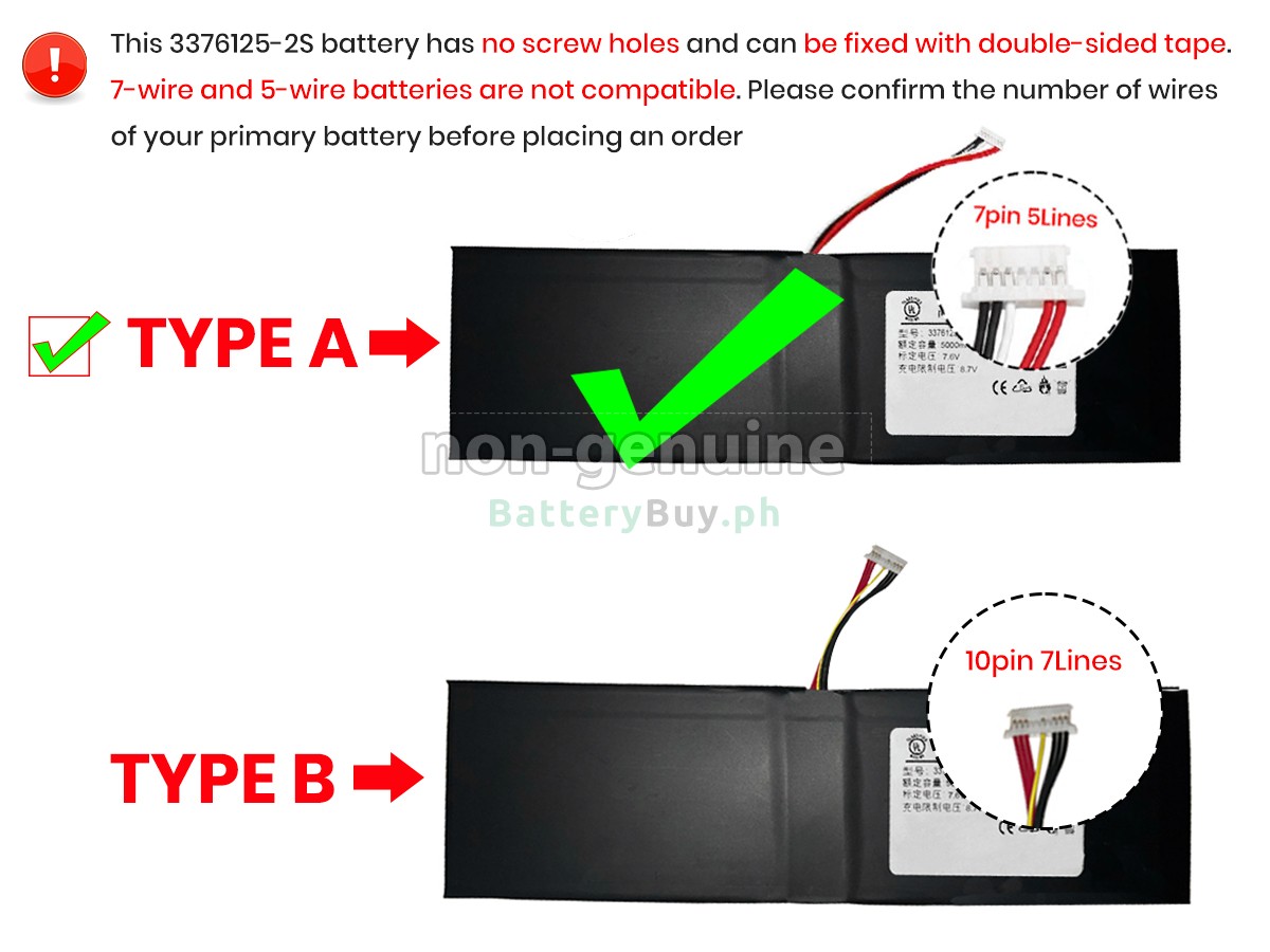 Jumper 3376125-2S Replacement Battery