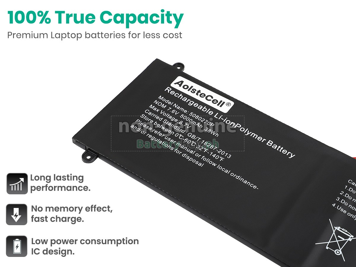 Jumper 5080270P Replacement Battery