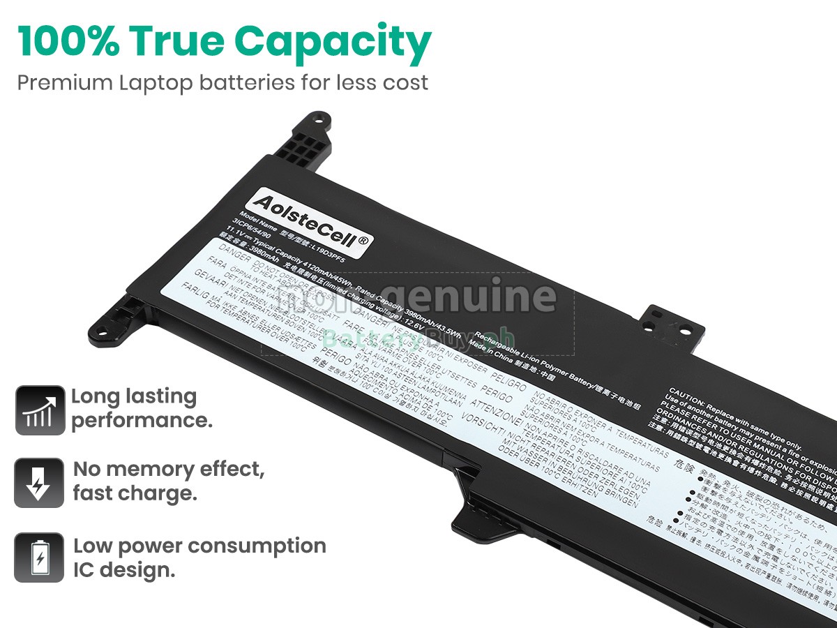 Lenovo IdeaPad 3-15ADA05-81W1018HIX Replacement Battery
