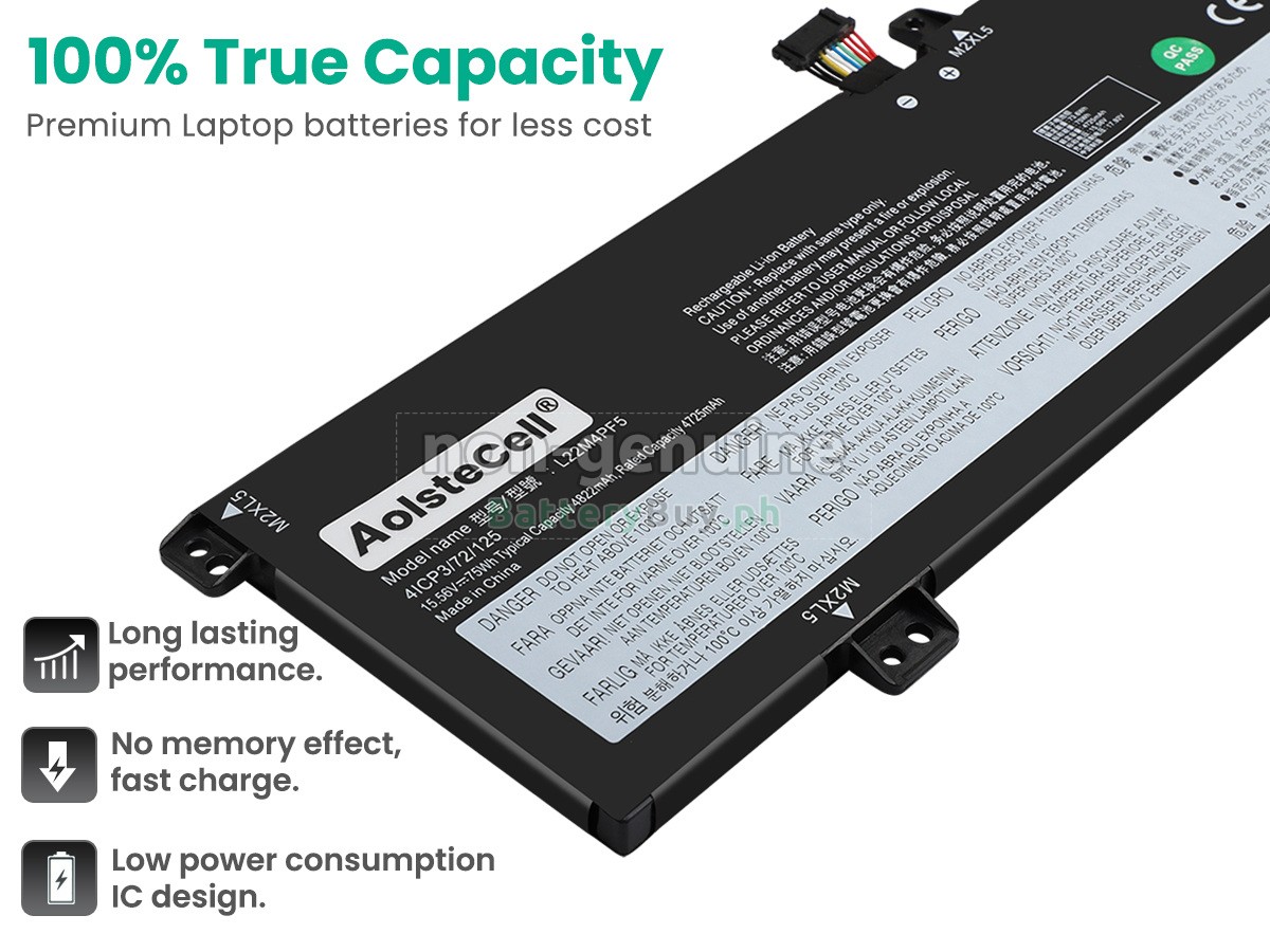 Lenovo IdeaPad PRO 5 16APH8-83AR001FMX Replacement Battery