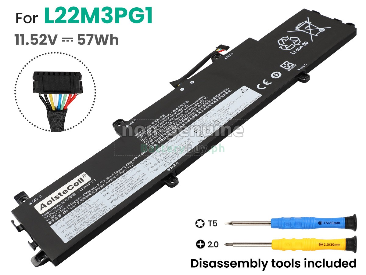 Lenovo L22M3PG1 Replacement Battery