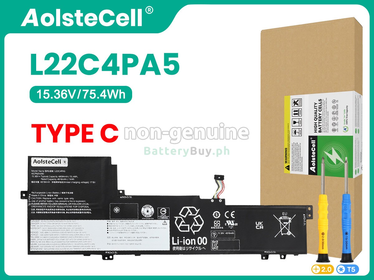 Lenovo IdeaPad SLIM 5 16ABR8-82XG000DTA Replacement Battery