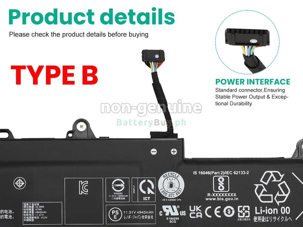 Lenovo ThinkPad L16 GEN 1-21L7001KML Replacement Battery