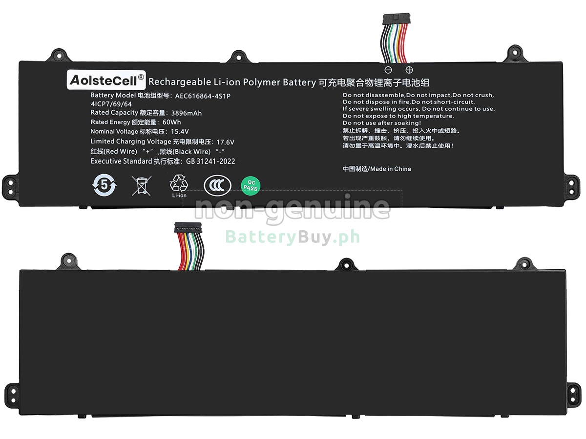 Mechrevo AEC616864-4S1P Replacement Battery