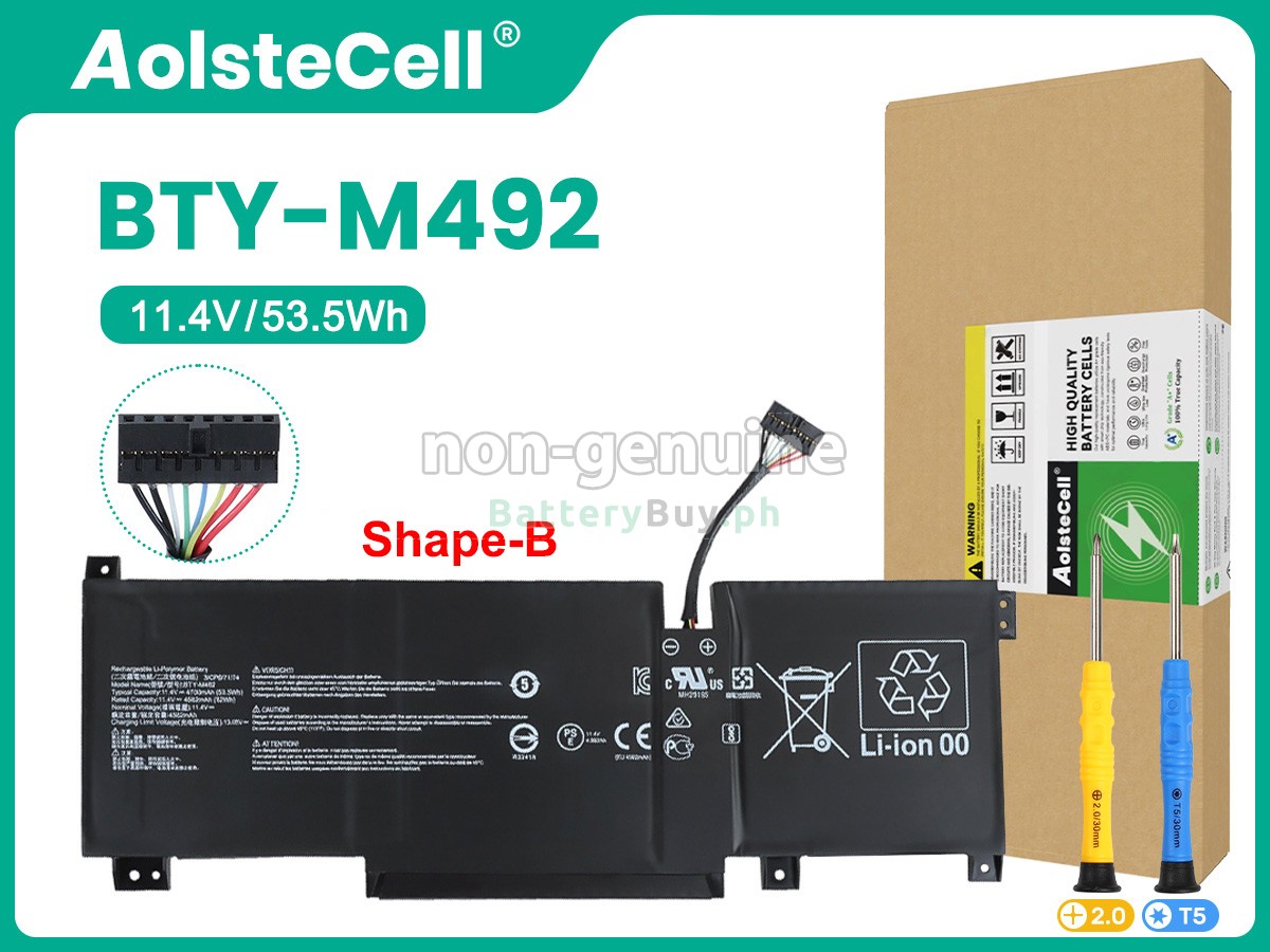 MSI PRESTIGE 14 A12UC-066PT Replacement Battery