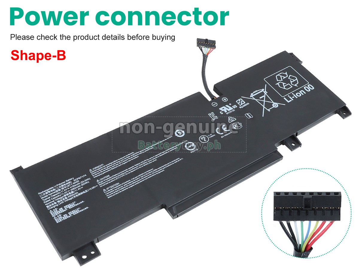 MSI PRESTIGE 14 A12UC-066PT Replacement Battery