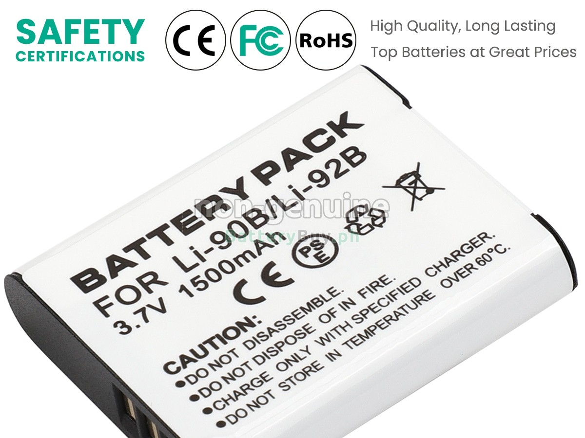 Olympus STYLUS SH-60 Replacement Battery