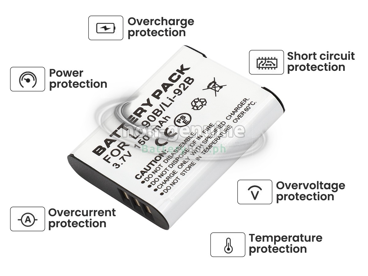 Olympus STYLUS SH-60 Replacement Battery