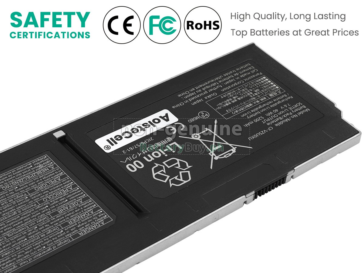 Panasonic CF-VZSU0WU Replacement Battery
