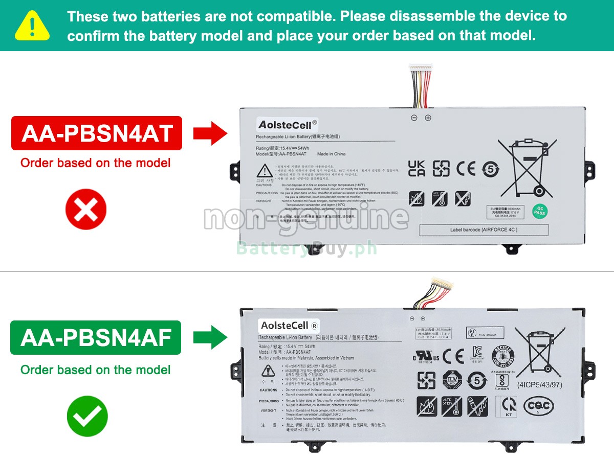 Samsung NP930SBE Replacement Battery