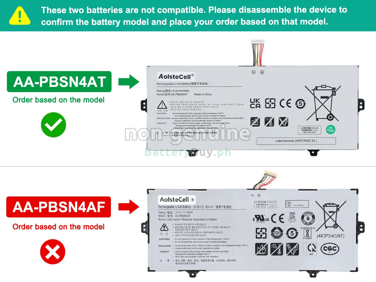 Samsung NP930SBE Replacement Battery