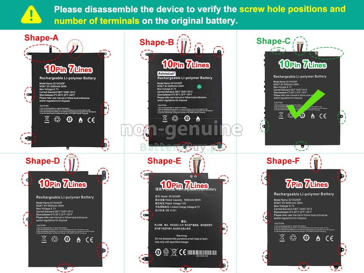 Teclast F7 PRO Replacement Battery