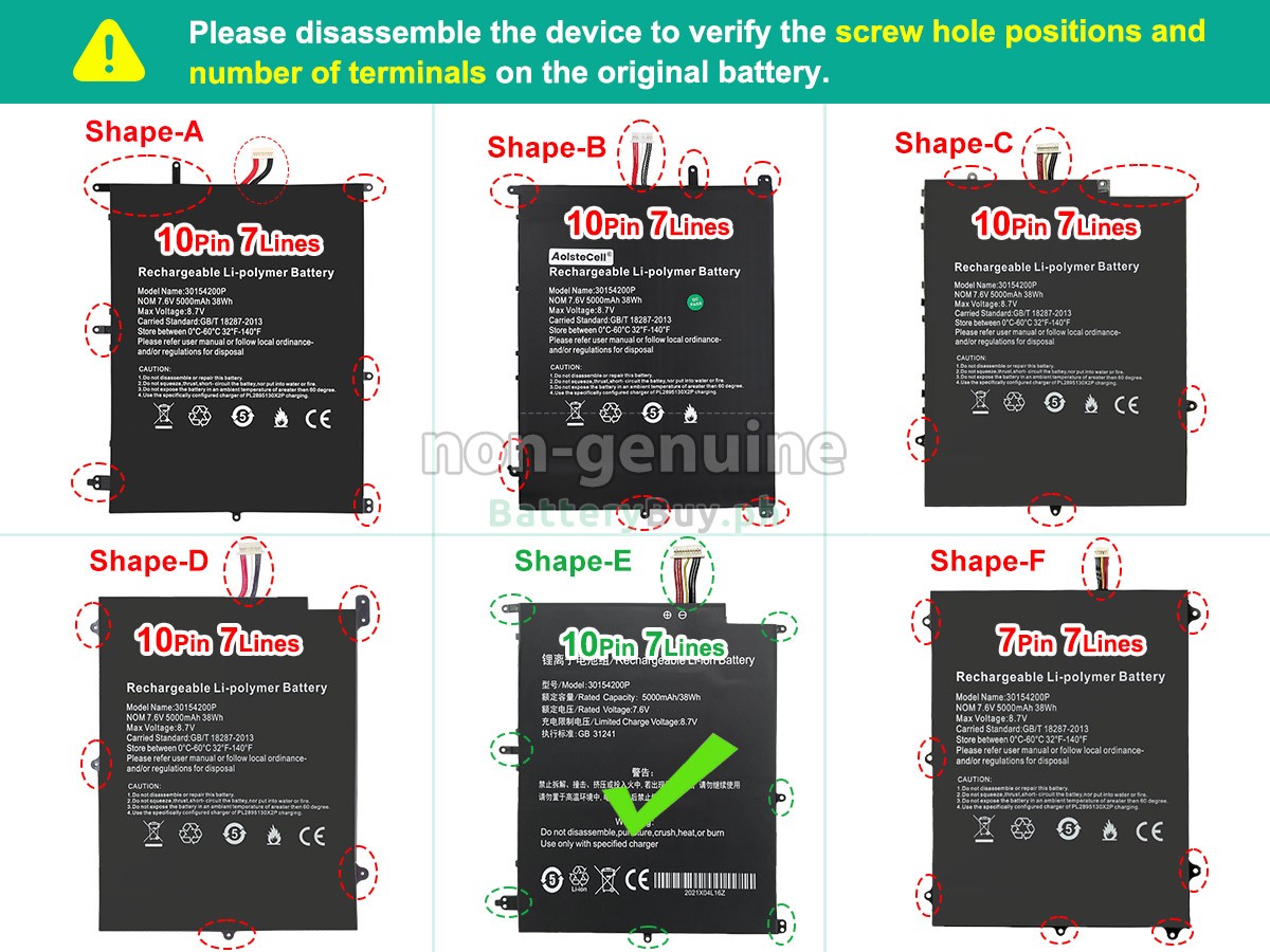 Teclast F7 PRO Replacement Battery
