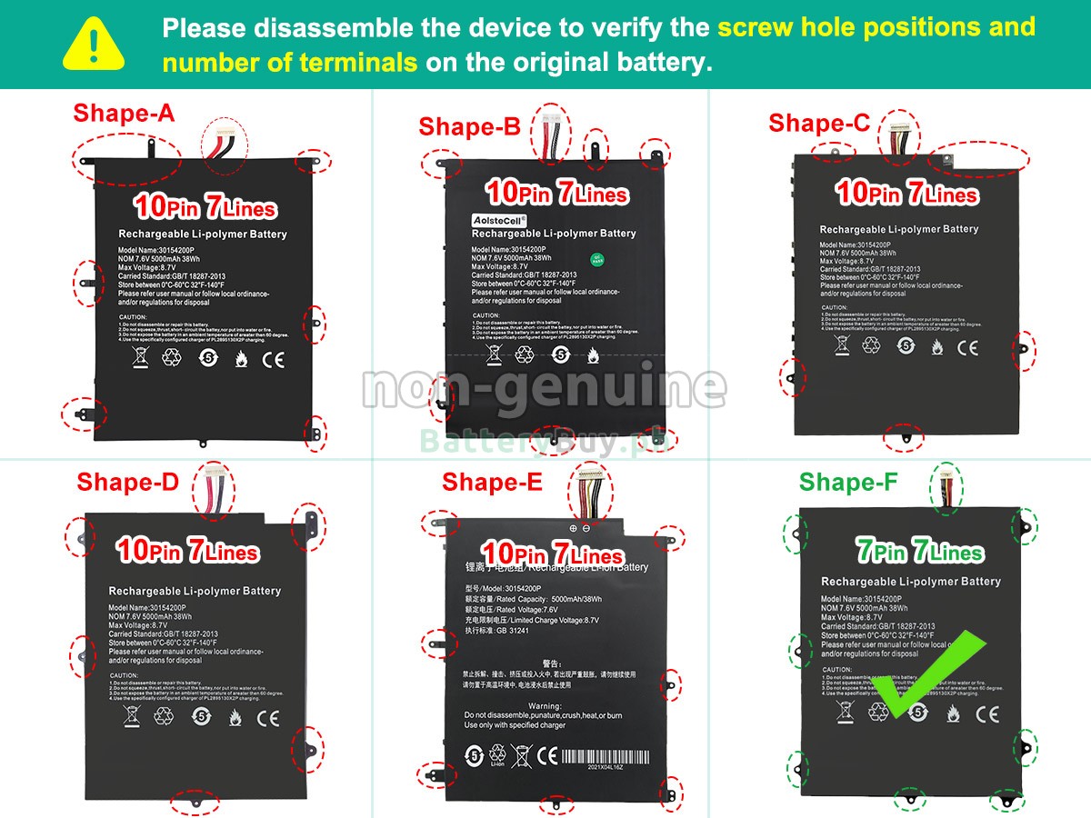 Teclast F7 PRO Replacement Battery