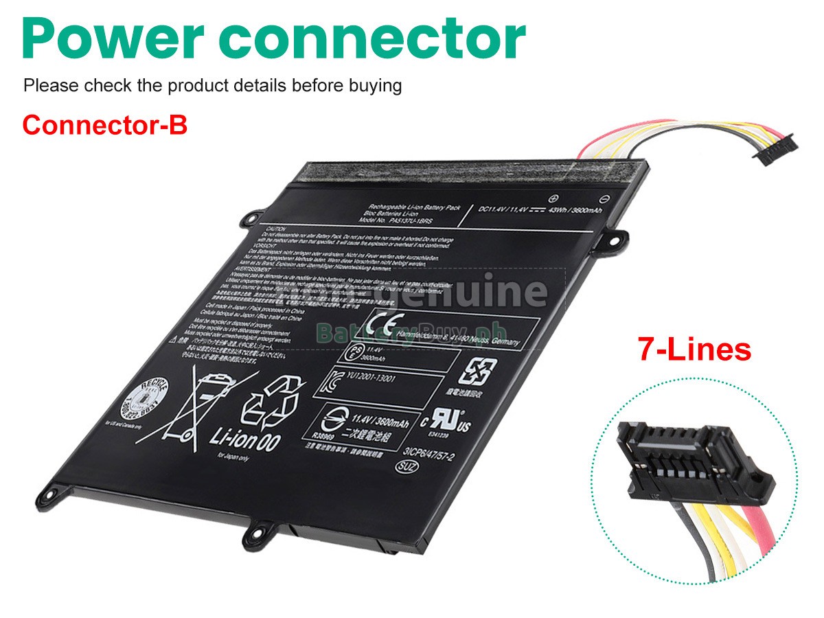 Toshiba Portege Z10T-A Replacement Battery