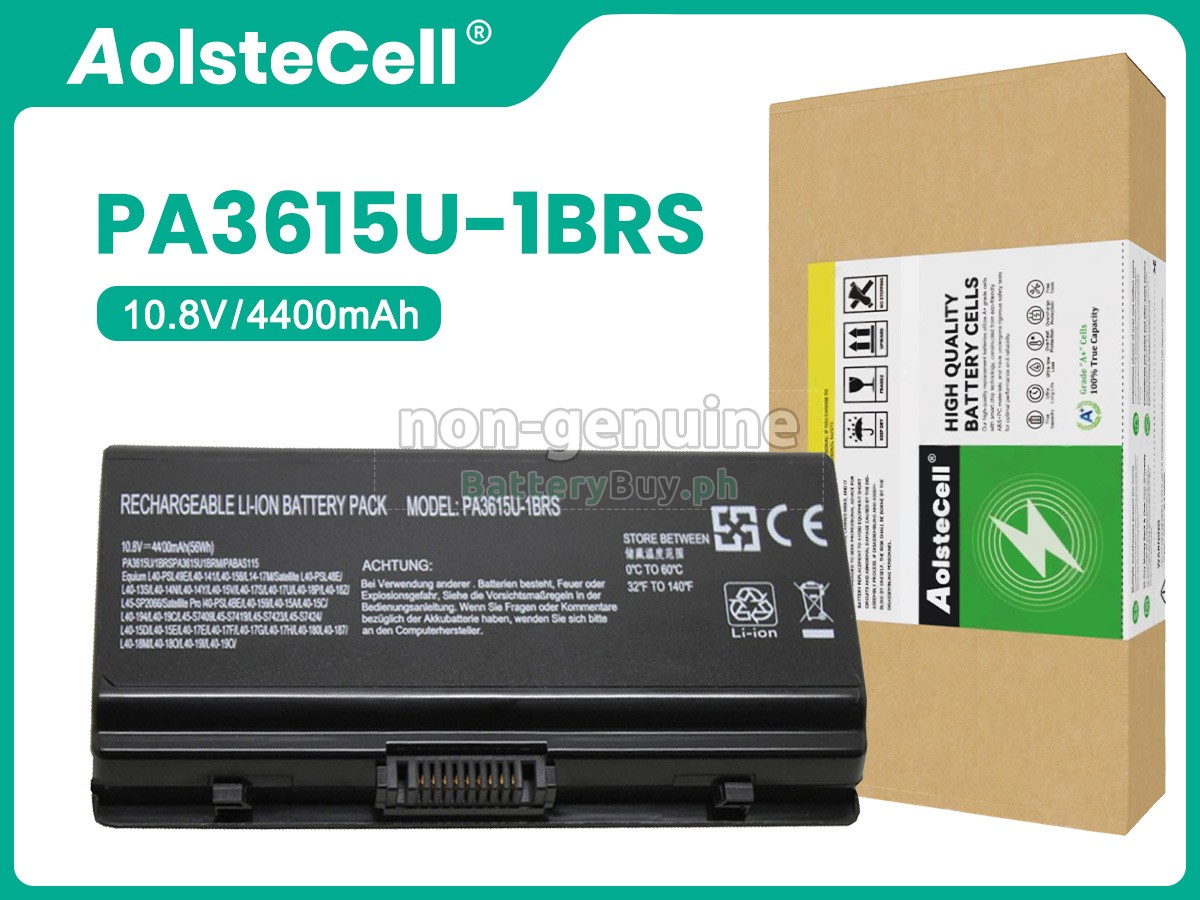 Toshiba PA3615U-1BRM Replacement Battery
